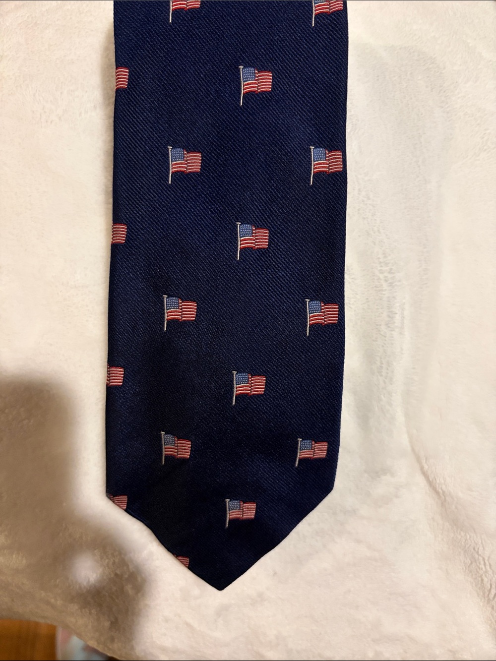 Brooks Brothers Makers 100% Silk American Flag Tie